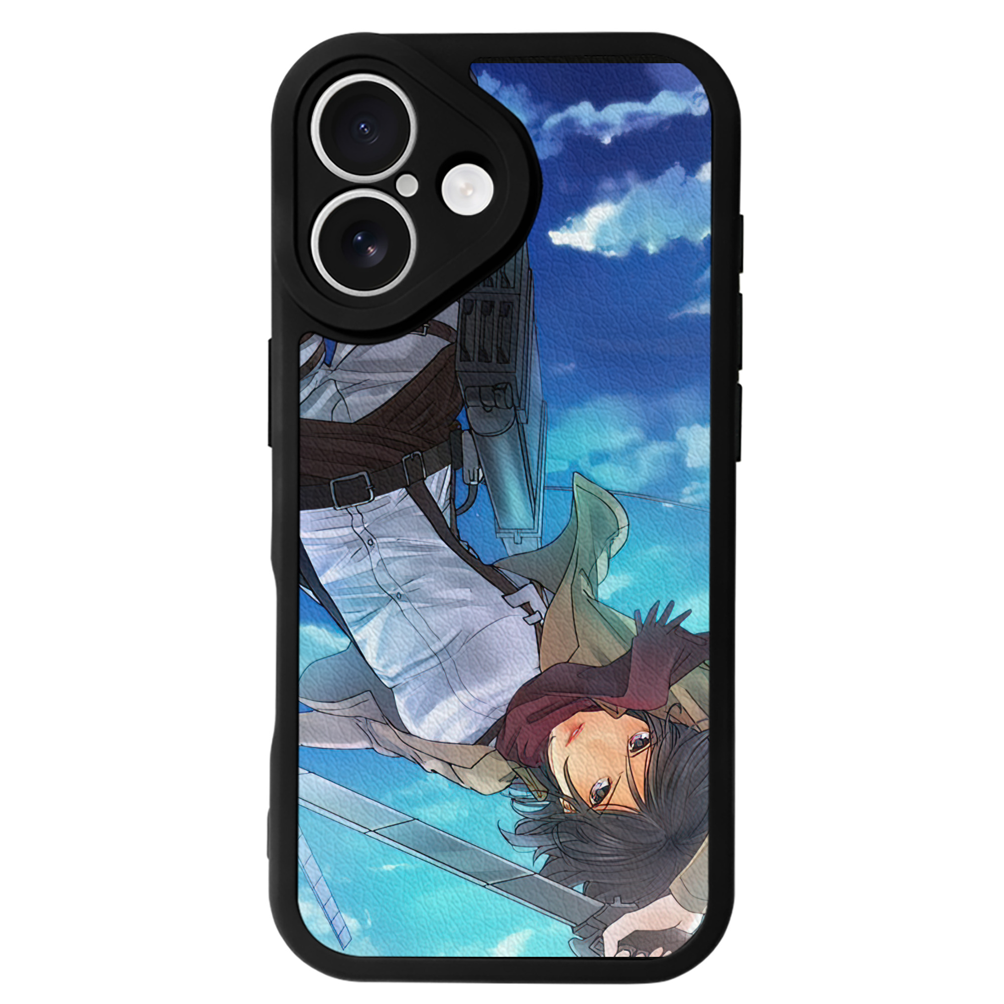 （画像用） 進撃の巨人 Attack on Titan 【iPhone 16シリーズ対応】シリコンスマホケース（レザー調） 材質：シリコン